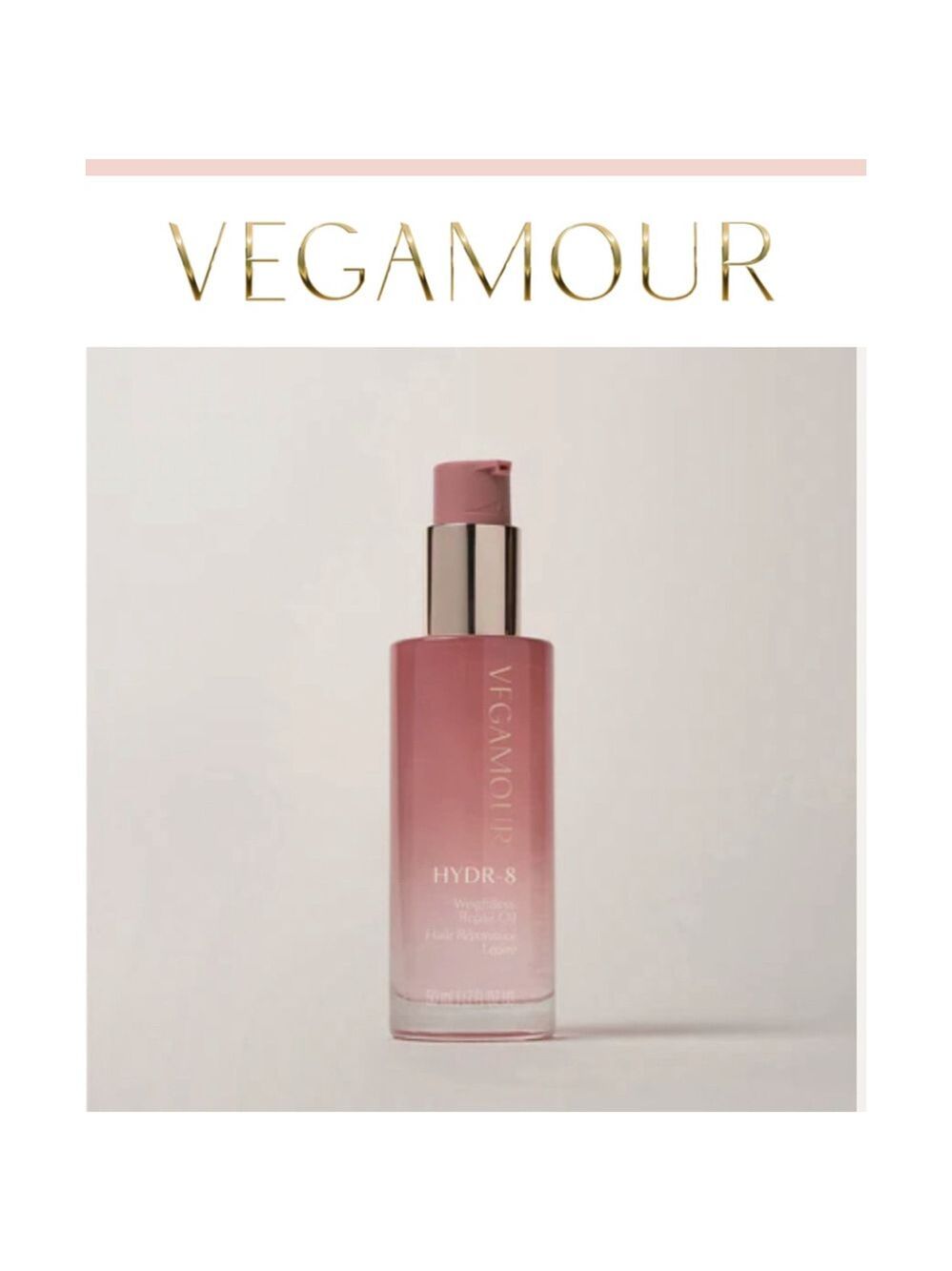 New VEGAMOUR HYDR-8 Weightless Repair Hair Oil 1.7oz